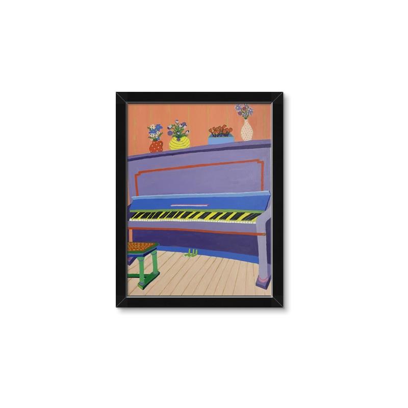 Picture of Retro Style Piano _GroupedProduct_Rectangle_Portrait_Framed_Matted_