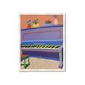 Picture of Retro Style Piano _GroupedProduct_Rectangle_Portrait_Framed_Matted_