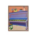 Picture of Retro Style Piano _GroupedProduct_Rectangle_Portrait_Framed_Matted_