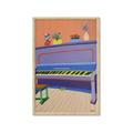 Picture of Retro Style Piano _GroupedProduct_Rectangle_Portrait_Framed_Matted_