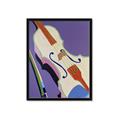 Picture of Retro Style Violin _GroupedProduct_Rectangle_Portrait_Framed_Matted_