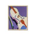 Picture of Retro Style Violin _GroupedProduct_Rectangle_Portrait_Framed_Matted_