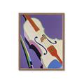 Picture of Retro Style Violin _GroupedProduct_Rectangle_Portrait_Framed_Matted_