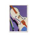 Picture of Retro Style Violin _GroupedProduct_Rectangle_Portrait_Framed_Matted_