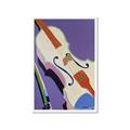 Picture of Retro Style Violin _GroupedProduct_Rectangle_Portrait_Framed_Matted_