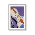 Picture of Retro Style Violin _GroupedProduct_Rectangle_Portrait_Framed_Matted_