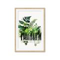 Picture of Piano watercolor Poster _GroupedProduct_Rectangle_Portrait_Framed_Matted_
