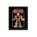 Picture of Robo Neko Cat Poster _GroupedProduct_Rectangle_Portrait_Framed_Matted_
