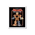 Picture of Robo Neko Cat Poster _GroupedProduct_Rectangle_Portrait_Framed_Matted_