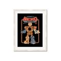 Picture of Robo Neko Cat Poster _GroupedProduct_Rectangle_Portrait_Framed_Matted_