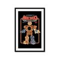Picture of Robo Neko Cat Poster _GroupedProduct_Rectangle_Portrait_Framed_Matted_