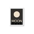 Picture of Moon Typography Poster _GroupedProduct_Rectangle_Portrait_Framed_Matted_
