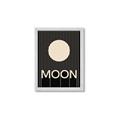 Picture of Moon Typography Poster _GroupedProduct_Rectangle_Portrait_Framed_Matted_