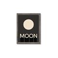 Picture of Moon Typography Poster _GroupedProduct_Rectangle_Portrait_Framed_Matted_