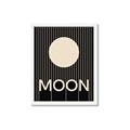 Picture of Moon Typography Poster _GroupedProduct_Rectangle_Portrait_Framed_Matted_