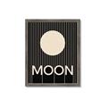 Picture of Moon Typography Poster _GroupedProduct_Rectangle_Portrait_Framed_Matted_