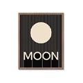 Picture of Moon Typography Poster _GroupedProduct_Rectangle_Portrait_Framed_Matted_