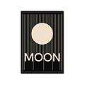 Picture of Moon Typography Poster _GroupedProduct_Rectangle_Portrait_Framed_Matted_