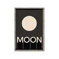 Picture of Moon Typography Poster _GroupedProduct_Rectangle_Portrait_Framed_Matted_