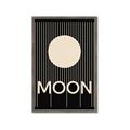 Picture of Moon Typography Poster _GroupedProduct_Rectangle_Portrait_Framed_Matted_