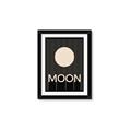 Picture of Moon Typography Poster _GroupedProduct_Rectangle_Portrait_Framed_Matted_