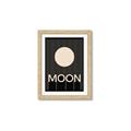 Picture of Moon Typography Poster _GroupedProduct_Rectangle_Portrait_Framed_Matted_