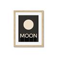 Picture of Moon Typography Poster _GroupedProduct_Rectangle_Portrait_Framed_Matted_