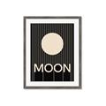 Picture of Moon Typography Poster _GroupedProduct_Rectangle_Portrait_Framed_Matted_