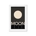 Picture of Moon Typography Poster _GroupedProduct_Rectangle_Portrait_Framed_Matted_