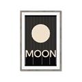 Picture of Moon Typography Poster _GroupedProduct_Rectangle_Portrait_Framed_Matted_