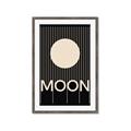 Picture of Moon Typography Poster _GroupedProduct_Rectangle_Portrait_Framed_Matted_