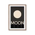 Picture of Moon Typography Poster _GroupedProduct_Rectangle_Portrait_Framed_Matted_