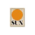 Picture of Sun Typography Poster _GroupedProduct_Rectangle_Portrait_Framed_Matted_