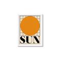Picture of Sun Typography Poster _GroupedProduct_Rectangle_Portrait_Framed_Matted_