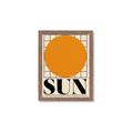 Picture of Sun Typography Poster _GroupedProduct_Rectangle_Portrait_Framed_Matted_
