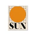 Picture of Sun Typography Poster _GroupedProduct_Rectangle_Portrait_Framed_Matted_