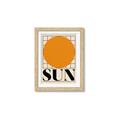 Picture of Sun Typography Poster _GroupedProduct_Rectangle_Portrait_Framed_Matted_