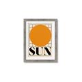 Picture of Sun Typography Poster _GroupedProduct_Rectangle_Portrait_Framed_Matted_