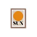 Picture of Sun Typography Poster _GroupedProduct_Rectangle_Portrait_Framed_Matted_
