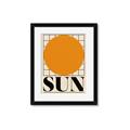 Picture of Sun Typography Poster _GroupedProduct_Rectangle_Portrait_Framed_Matted_