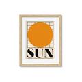 Picture of Sun Typography Poster _GroupedProduct_Rectangle_Portrait_Framed_Matted_