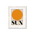Picture of Sun Typography Poster _GroupedProduct_Rectangle_Portrait_Framed_Matted_