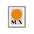 Picture of Sun Typography Poster _GroupedProduct_Rectangle_Portrait_Framed_Matted_