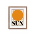 Picture of Sun Typography Poster _GroupedProduct_Rectangle_Portrait_Framed_Matted_