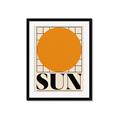 Picture of Sun Typography Poster _GroupedProduct_Rectangle_Portrait_Framed_Matted_