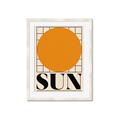 Picture of Sun Typography Poster _GroupedProduct_Rectangle_Portrait_Framed_Matted_