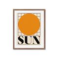 Picture of Sun Typography Poster _GroupedProduct_Rectangle_Portrait_Framed_Matted_