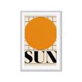 Picture of Sun Typography Poster _GroupedProduct_Rectangle_Portrait_Framed_Matted_