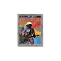 Picture of Retro Spaceman with Guitar Poster _GroupedProduct_Rectangle_Portrait_Framed_Matted_