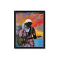 Picture of Retro Spaceman with Guitar Poster _GroupedProduct_Rectangle_Portrait_Framed_Matted_